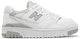 New Balance Women's 550 Chunky Sneakers, White/Rain Cloud, BBW550BB