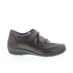 Drew Cario 14491-64 Womens Brown Narrow Leather Lifestyle Sneakers Shoes