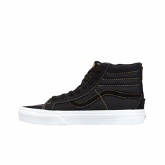 Vans Mens Black Premium Leather Sk8-Hi Reissue Zip, VN0A33T9MXK