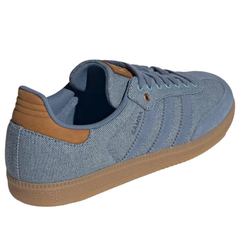 Adidas Originals Men's Denim Blue Samba OG Sneakers, IH6816