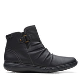 Clarks Un Loop Top 26168673 Womens Black Leather Ankle & Booties Boots