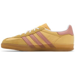 Adidas Originals Women's Yellow/Wonder Clay Gazelle Indoor Shoes IE2959 (No Box)