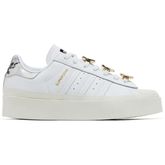 Adidas Women's White/Gold Metallic Superstar Bonega Sneakers, GY1485 (No Box)