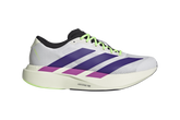 Adidas Men's Adizero EVO SL Sneakers, White / Collegiate Purple / Lime Burst, JS4495