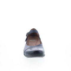 Dansko Fawna 5501-550200 Womens Blue Leather Mary Jane Flats Shoes