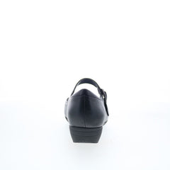 Dansko Fawna 5511-020200 Womens Black Wide Leather Mary Jane Flats Shoes