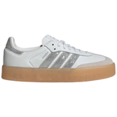 Adidas Originals Women's White/Silver Metallic Sambae Sneakers, IH4046