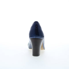 Isola Tara 6229317 Womens Blue Leather Slip On Heels Pumps Shoes