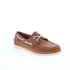 Sebago Portland Fisher Womens Brown Leather Loafers & Slip Ons Boat Shoes