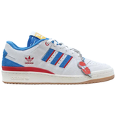 Adidas Originals Men's White/Blue Shake x Forum Low CL Shoes, JR6383 (No Box)