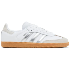 Adidas Originals Women's White/Silver Samba OG Sneakers, JI2725 (No Box)