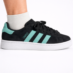 Adidas Women's Black/Mint Campus 00sv Sneakers, IF9638 (No Box)
