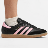 Adidas Originals Men's Black/Pink Messi Samba Sneakers, JP7845