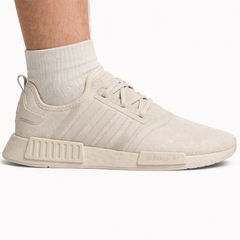 Adidas Originals Men's Cream NMD_R1 'Aluminium' Sneakers, IG0697 (No Box)