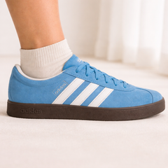Adidas Women's Semi Blue VL Court Sneakers, JI0496 (Damaged Box)