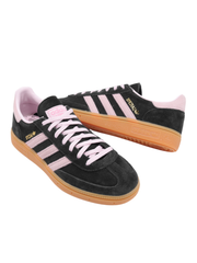 Adidas Originals Women's Black/Pink Handball Spezial Sneakers, IE5897