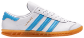 Adidas Originals Women's Hamburg Sneakers, FTWWHT / SKYRUS / GUM2, JI2625