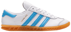 Adidas Originals Women's Hamburg Sneakers, FTWWHT / SKYRUS / GUM2, JI2625