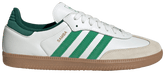 Adidas Originals Men's White/Green Samba OG Sneakers, JI3202