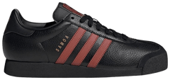 Adidas Men's Samoa Sneakers, Black/Red, JQ0046