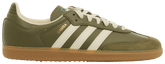 Adidas Originals Men's Samba OG Premium Sneakers, Medium Dark Khaki / Off White / Gum, JR0890