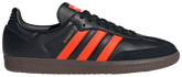 Adidas Originals Men's Samba OG Sneakers, Core Black / Impact Orange / Gum, JR0910