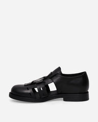 Bondage Belt Sandals Black