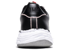 Maison Mihara Yasuhiro Leather Wayne Low in Black/Pink