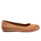 Softwalk Sonoma S1862-251 Womens Brown Leather Slip On Ballet Flats Shoes
