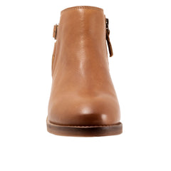 Softwalk Raleigh S2155-206 Womens Brown Leather Ankle & Booties Boots