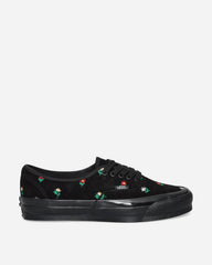 Authentic 44 Embroidery Sneakers Flower Print Black