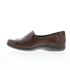 Cobb Hill Paulette Womens Brown Wide Leather Loafer Flats Shoes