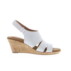 Rockport Briah Slingback CJ5408 Womens White Leather Slingback Sandals Shoes