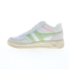 Gola Swerve CLB519 Womens Gray Leather Lace Up Lifestyle Sneakers Shoes