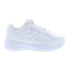 Emeril Lagasse Dixon Tumbled EZ-Fit Womens White Athletic Work Shoes