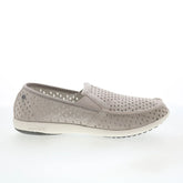 Spenco Equinox Slip-On SP1092DOV Womens Gray Suede Loafer Slippers Shoes