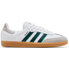 Adidas Originals Women's White/Collegiate Green Samba OG, JI2724