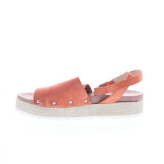 Miz Mooz Stella M06017-202-0001 Womens Brown Suede Slingback Sandals Shoes