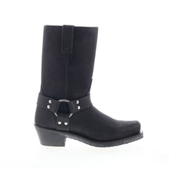 Jama Old West Harness Boot MB2058L Womens Black Leather Western Boots