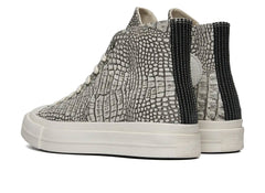 Converse Chuck Taylor All Star First String Hi in 'Optical White' Croc