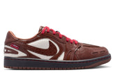 Women's Air Jordan 1 Low Lunar New Year "Method of Make" V3 in Light Chocolate