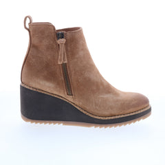 Sofft Emeline SF00871 Womens Brown Suede Zipper Ankle & Booties Boots