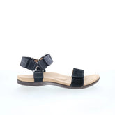 Spenco Tamara SP1071BLK Womens Black Leather Strap Strap Sandals Shoes