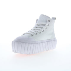 Diesel S-Hanami Mid W Womens White Leather Lifestyle Sneakers Shoes