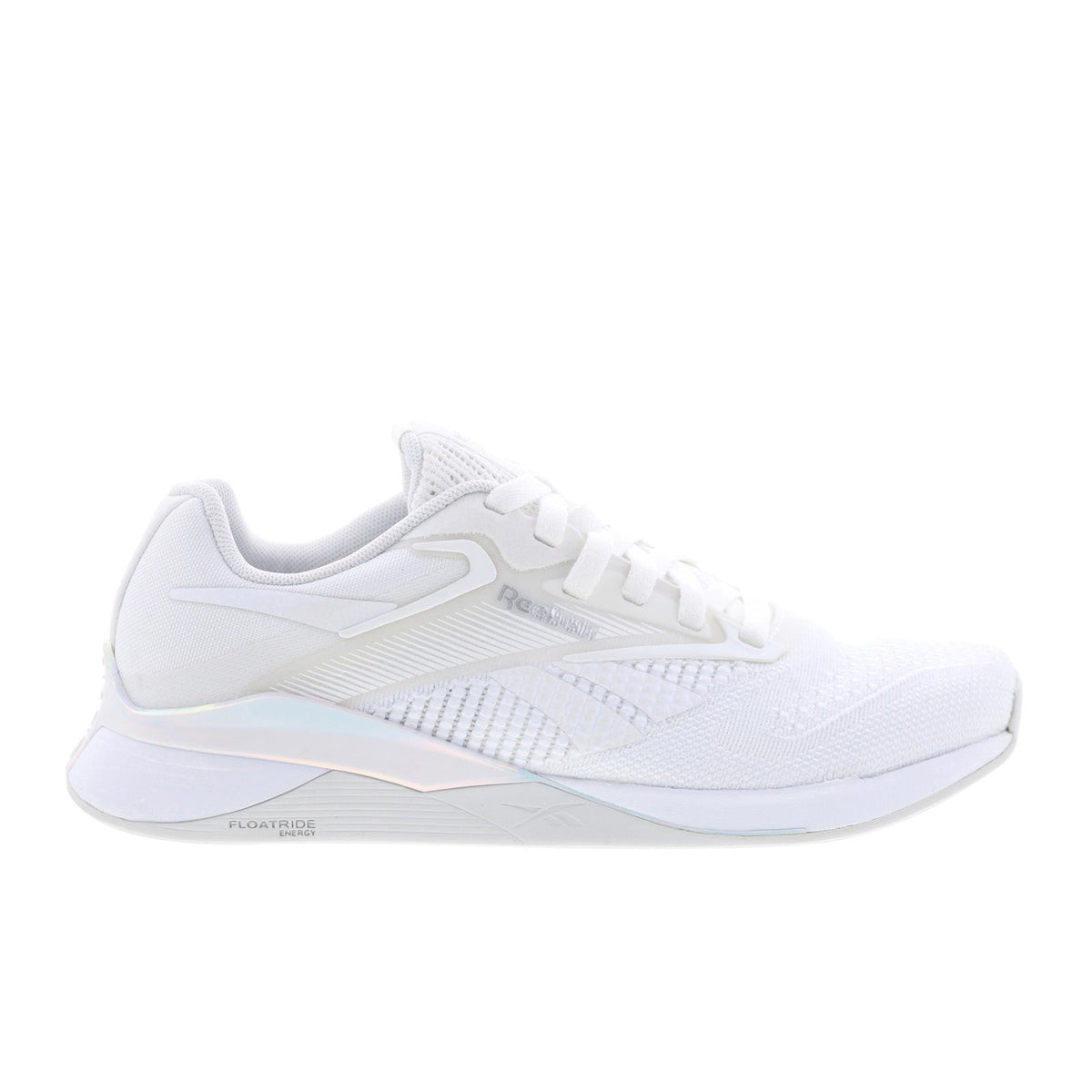 Reebok Nano X4 Womens White Mesh Lace Up Athletic Cross Training Shoes