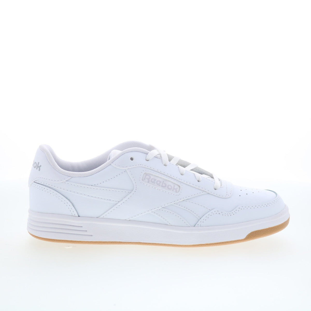 Reebok Court Advance Womens White Leather Lace Up Lifestyle Sneakers Shoes