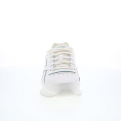 Reebok Glide Womens Beige Leather Lace Up Lifestyle Sneakers Shoes