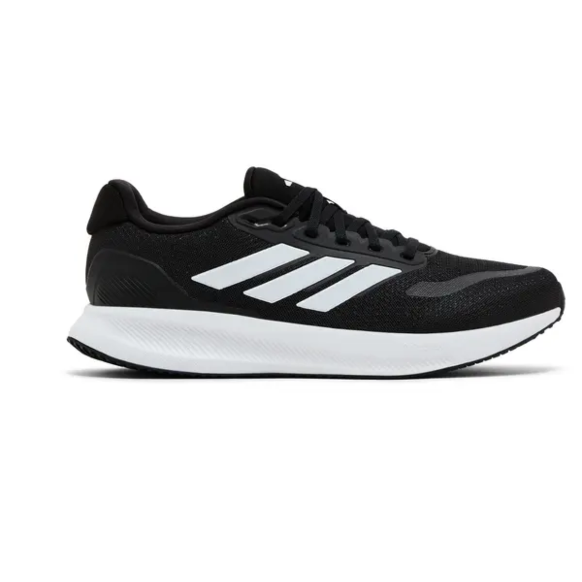 Adidas Men's Black/ White Runfalcon 5 Wide Running Shoes, IE0552
