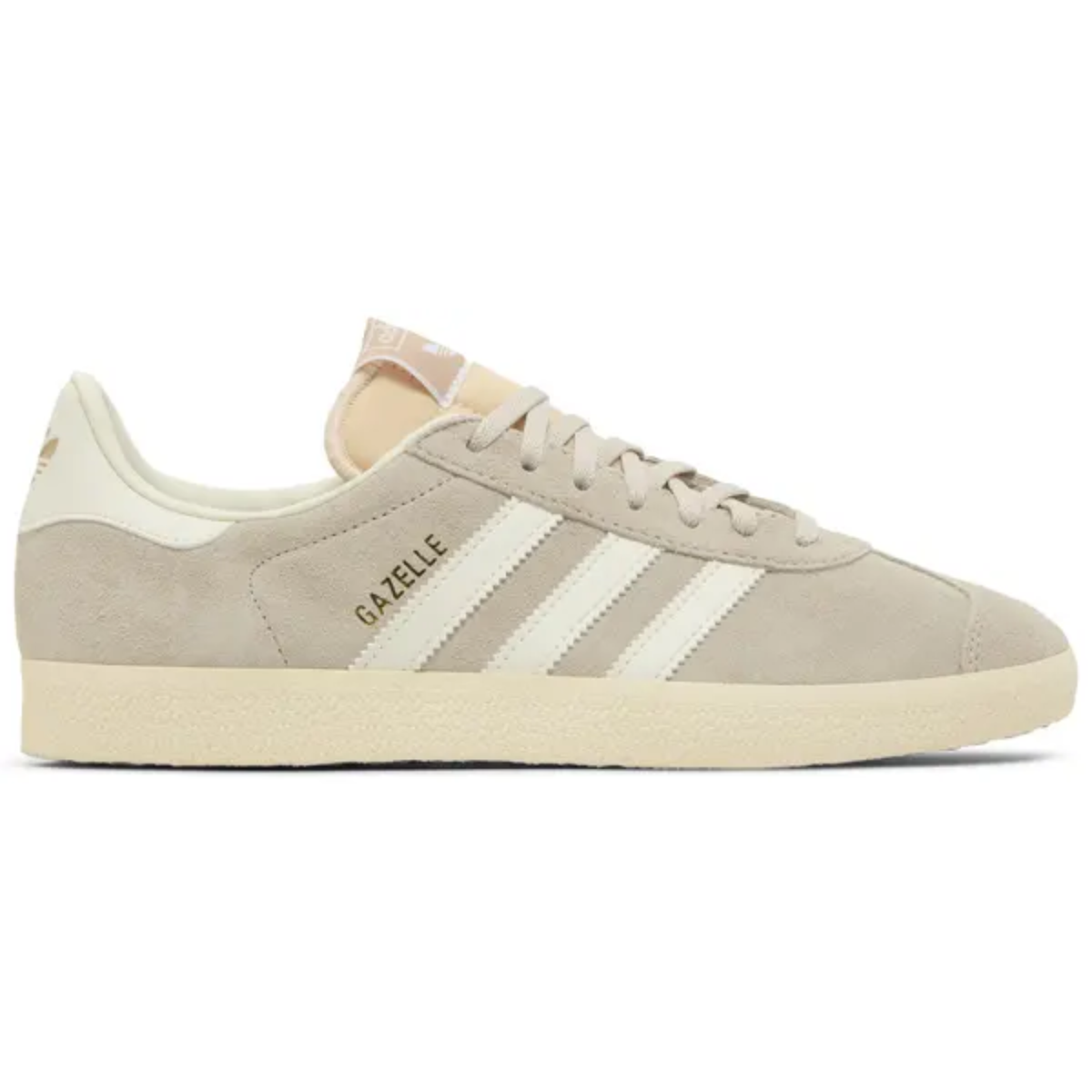 Adidas Men's Beige Gazelle 'Wonder Beige Off White' Sneakers, IG5796