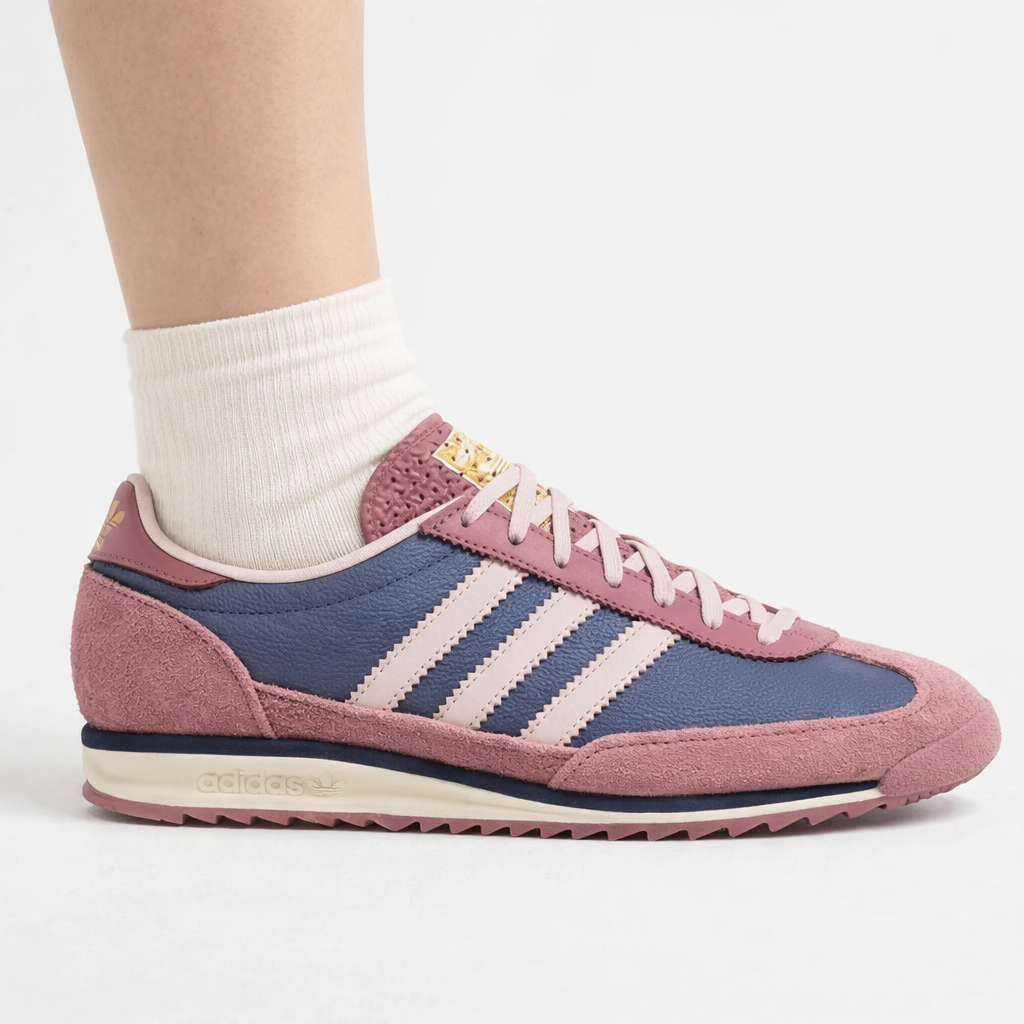 Adidas Originals Women's Pink/Preloved Ink SL72 OG Sneakers, IF1939 (No Box)
